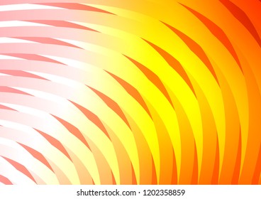 Light Orange vector layout with flat lines. Decorative shining illustration with lines on abstract template. The pattern can be used for websites.