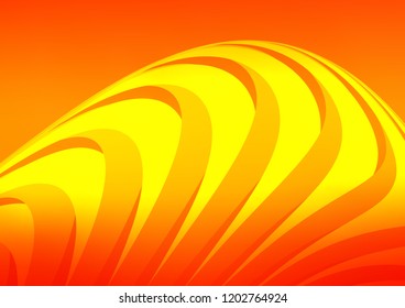Light Orange vector layout with flat lines. Lines on blurred abstract background with gradient. The template can be used as a background.