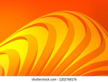 Light Orange vector layout with flat lines. Decorative shining illustration with lines on abstract template. Best design for your ad, poster, banner.