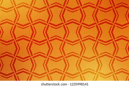 Light Orange vector layout with flat lines. Glitter abstract illustration with colored sticks. The pattern for ad, booklets, leaflets.