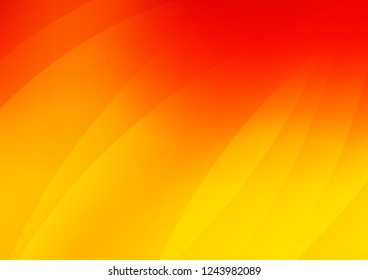 Light Orange vector layout with flat lines. Decorative shining illustration with lines on abstract template. The pattern can be used as ads, poster, banner for commercial.