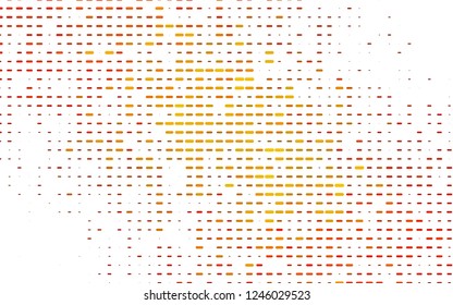 Light Orange vector layout with flat lines. Glitter abstract illustration with colored sticks. The pattern can be used as ads, poster, banner for commercial.