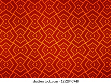 Light Orange vector layout with flat lines. Shining illustration with lines on abstract template. Pattern for business booklets, leaflets.