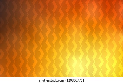 Light Orange vector layout with flat lines. Shining colored illustration with sharp stripes. Pattern for ads, posters, banners.