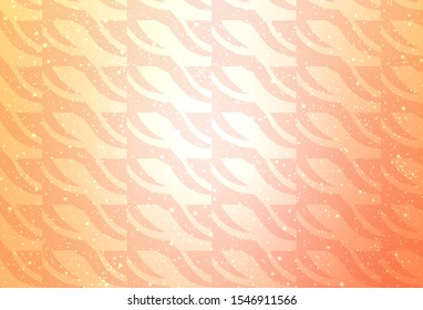 Light Orange vector layout with flat lines. Lines on blurred abstract background with gradient. Pattern for ads, posters, banners.