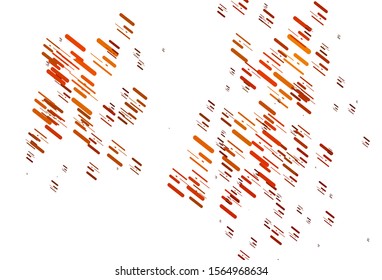 Light Orange vector layout with flat lines. Shining colored illustration with narrow lines. Pattern for websites, landing pages.