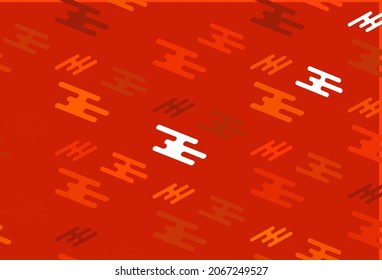 Light Orange vector layout with flat lines. Blurred decorative design in simple style with lines. Backdrop for TV commercials.