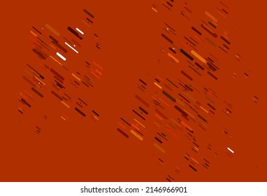 Light Orange vector layout with flat lines. Shining colored illustration with narrow lines. Pattern for websites, landing pages.