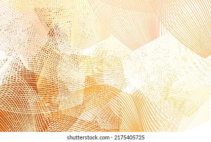 Light Orange vector layout with flat lines. Blurred decorative design in simple style with lines. Pattern for ad, booklets, leaflets.