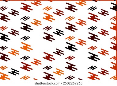 Light Orange vector layout with flat lines. Lines on blurred abstract background with gradient. Backdrop for TV commercials.
