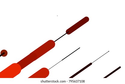 Light Orange vector layout with flat lines. Modern geometrical abstract illustration with staves. Smart design for your business advert.