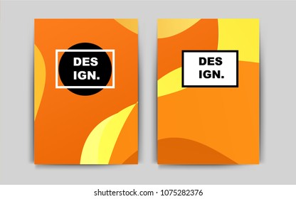 Light Orange vector layout for Leaflets. Blurred decorative design in abstract style with textbox. Beautiful design for cover of notepads.