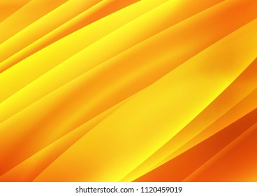 Light Orange vector layout with lines. Shining colored illustration with narrow lines. The template can be used as a background.