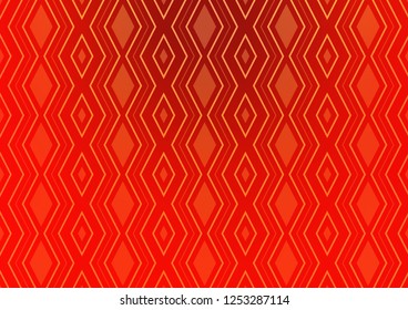 Light Orange vector layout with lines, rectangle. Colorful illustration with lines, cubes on abstract template. Pattern for websites, landing pages.