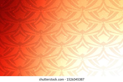 Light Orange vector layout with lines, triangles. Illustration with set of colorful triangles. Pattern for websites.