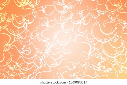 Light Orange vector layout with peppers. peppers on blurred abstract background with colorful gradient. Template for meal cooking in kitchen.