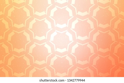 Light Orange vector layout with wry lines. A shining illustration, which consists of curved lines. A completely new template for your design.