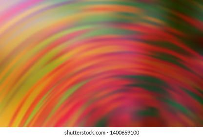 Light Orange vector layout with wry lines. Colorful geometric sample with gradient lines.  Colorful wave pattern for your design.
