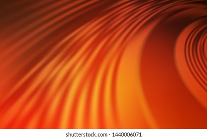 Light Orange vector layout with wry lines. Colorful geometric sample with gradient lines.  Colorful wave pattern for your design.