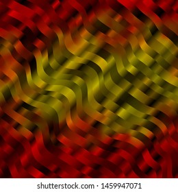 Light Orange vector layout with wry lines. Colorful illustration with curved lines. Pattern for websites, landing pages.