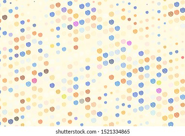 Light Orange vector layout with wry lines. Brand new colorful illustration in simple style. Template for cell phone screens.