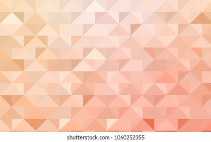 Light Orange vector low poly pattern. Colorful abstract illustration with gradient. A completely new template for your business design.