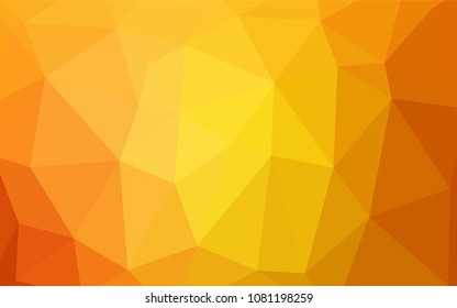 Light Orange vector low poly texture. Modern geometrical abstract illustration with gradient. Textured pattern can be used for background.