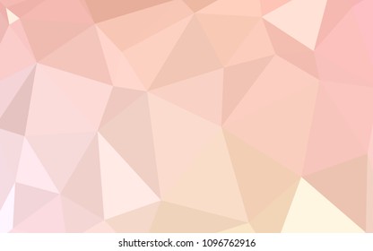 Light Orange vector low poly texture. Elegant bright polygonal illustration with gradient. Brand new style for your business design.