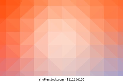 Light Orange vector low poly layout. Elegant bright polygonal illustration with gradient. Polygonal design for your web site.