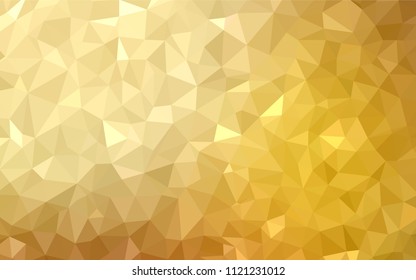 Light Orange vector low poly cover. Glitter abstract illustration with an elegant triangles. New template for your brand book.
