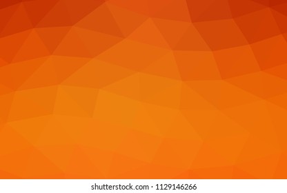 Light Orange vector low poly low poly. Glitter abstract illustration with an elegant design. The template can be used as a background for cell phones.