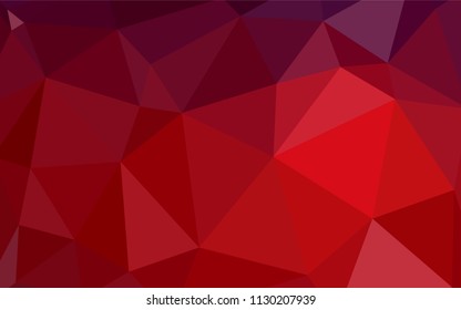 Light Orange vector low poly cover. Geometric illustration in Origami style with gradient.  Brand new style for your business design.
