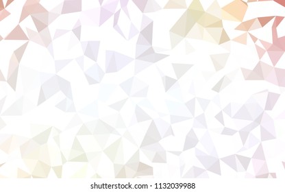 Light Orange vector low poly layout. Modern abstract illustration with triangles. Textured pattern for your backgrounds.