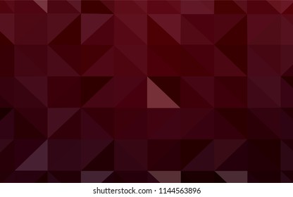 Light Orange vector low poly cover. Shining colorful illustration with triangles. Template for cell phone's backgrounds.