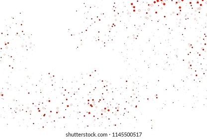 Light Orange vector low poly background. A sample with a polygonal design. Illustration in polygonal style with repeating squares