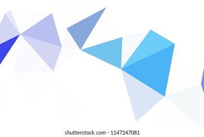 Light Orange vector low poly layout. Shining polygonal illustration, which consist of triangles. Triangular pattern for your design.