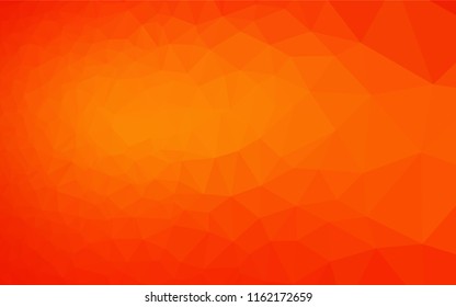 Light Orange vector low poly layout. Glitter abstract illustration with an elegant design. The textured pattern can be used for background.