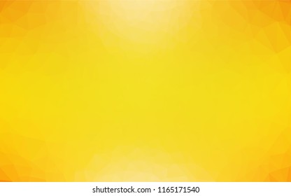 Light Orange vector low poly layout. Geometric illustration in Origami style with gradient.  The best triangular design for your business.
