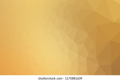 Light Orange vector low poly cover. An elegant bright illustration with gradient. Brand new style for your business design.