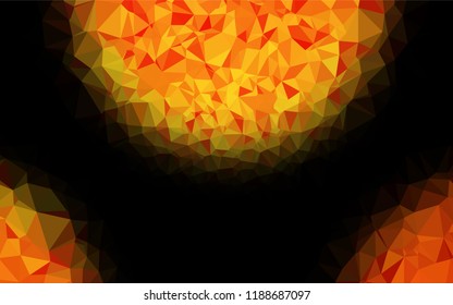 Light Orange vector low poly layout. Glitter abstract illustration with an elegant design. A new texture for your design.