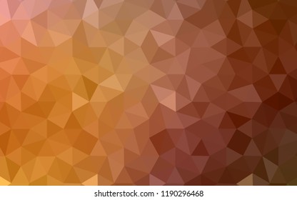 Light Orange vector low poly texture. A completely new color illustration in a polygonal style. Textured pattern for your backgrounds.