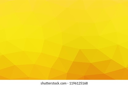 Light Orange vector low poly template. Geometric illustration in Origami style with gradient.  Brand new style for your business design.