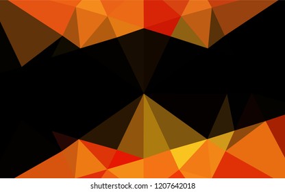 Light Orange vector low poly layout. Shining colored illustration in a Brand new style. The completely new template can be used for your brand book.