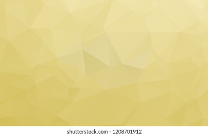 Light Orange vector Low poly crystal background. Polygon design pattern. Low poly illustration, low polygon background.