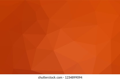Light Orange vector low poly layout. Shining colored illustration in a Brand new style. A completely new template for your business design.