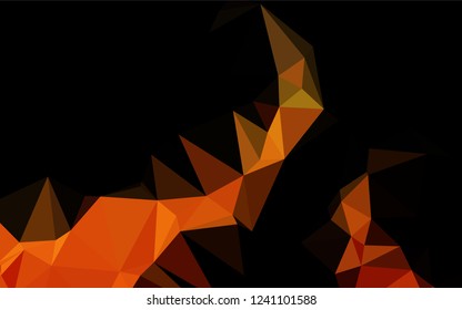 Light Orange vector low poly texture. An elegant bright illustration with gradient. The elegant pattern can be used as part of a brand book.