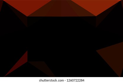 Light Orange vector low poly layout. A completely new color illustration in a vague style. The best triangular design for your business.