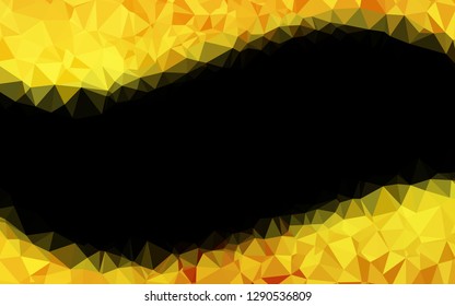 Light Orange vector low poly texture. A vague abstract illustration with gradient. Completely new template for your business design.