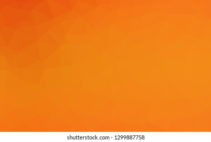 Light Orange vector low poly layout. Colorful illustration in Origami style with gradient.  Elegant pattern for a brand book.
