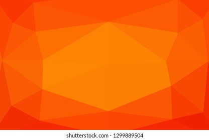 Light Orange vector low poly layout. Creative illustration in halftone style with gradient. Completely new design for your business.